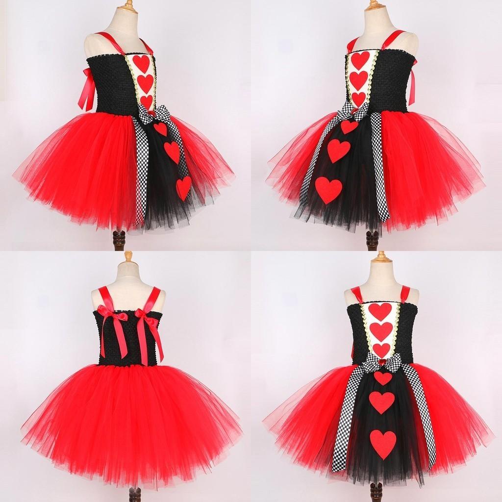Lolitafairy Princess Dress For Girls Alice In Wonderland Queen Of Hearts Roleplay Costume