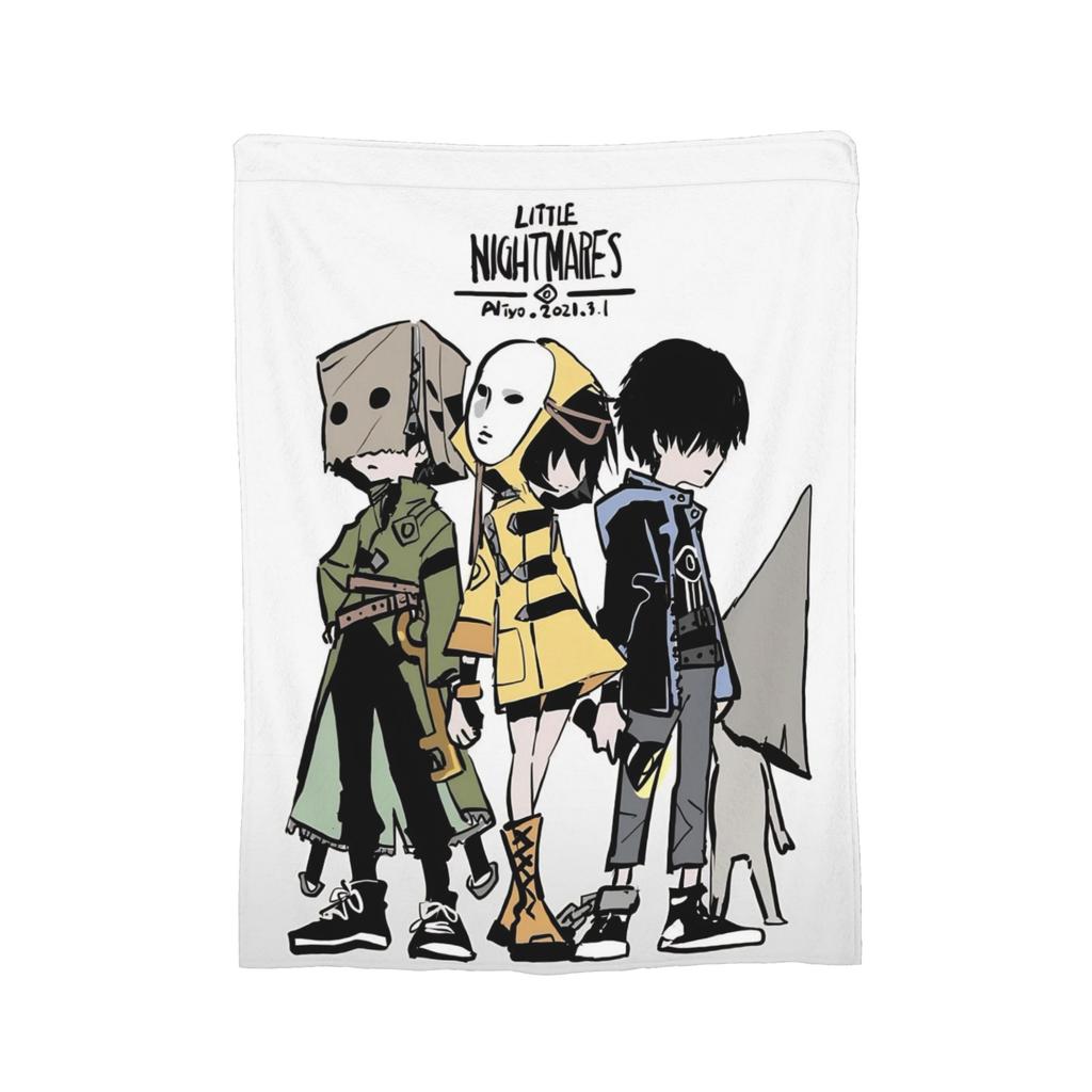 Little Nightmares Horror Blanket Cover Video Game Plush Throw Blanket Summer Air Conditioning Printed Soft Warm Bedsprea,
