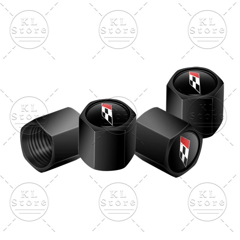 lcbn4 4Pcs Car Styling Racing Flag Badge Metal Wheel Tire Valve Caps Stem Case Dust Covers For Seat Ibiza Cupra Arosa Ateca Cordoba