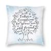 Friendship Square Pillowcase Polyester Linen Velvet Creative Zip Decorative Car Cushion Cover