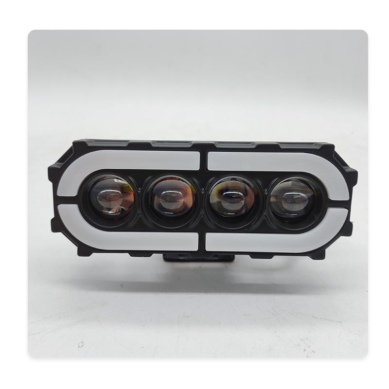 Motorcycle LED Spotlight Driving Lens Fog Lights Hi/Low Beam For Off Road Trucks SUV UTV ATV Auxiliary Spot Work Lights 12V