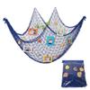 Beautifully Handcrafted With Shells Fish Net Decoration Craft Projects Note Package Content Decorative Background