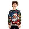 Weihnachts-Sweatshirt Jungen Mädchen Hässliches Weihnachten Weihnachts-Shirt Rundhals Kleinkind Langarm Pullover Outfit Oberteile