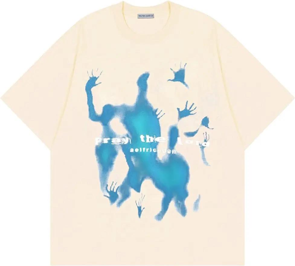 

Aelfric Eden Women Graphic Tees Shirt Oversized Short Sleeve TShirts Crewneck Casual Summer Tee Tops 4XL