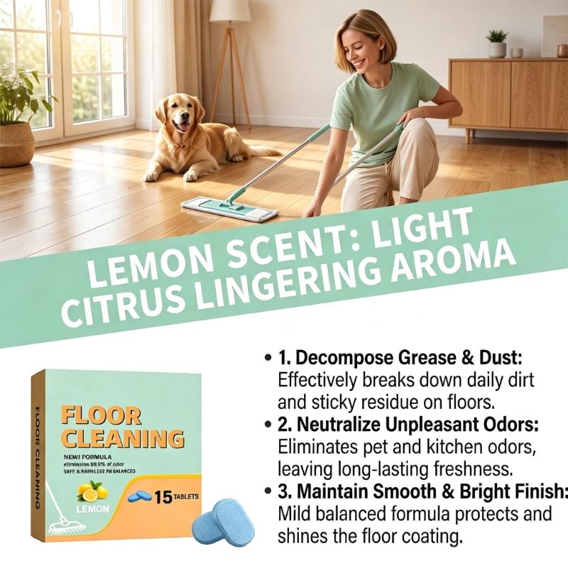 Cleaning Portion Floor Cleaning Product for Bedroom, Kitchen and Living Area Washing In Routine Household Use Daily
