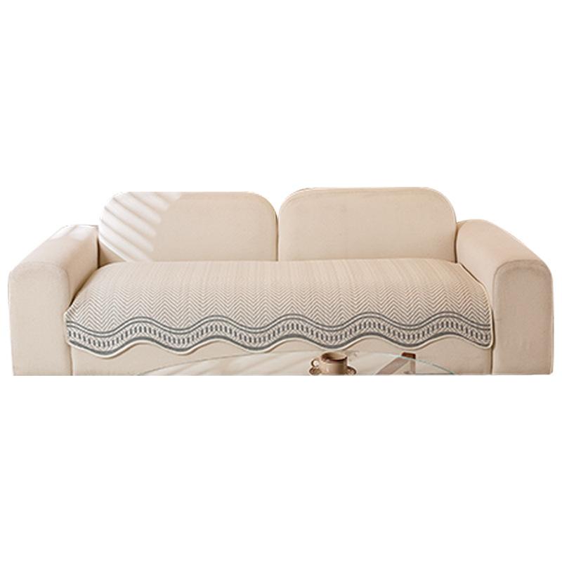 Summer Ice Silk Special-Shaped Sofa Cushion Non-Slip And Dirt-Resistant High-Grade Leather Seat Cushion One-Piece Straight-Row Sofa Cover Cloth Towel