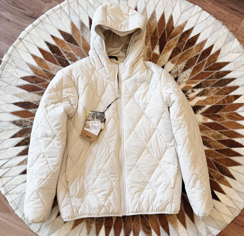 Cozy Quilted Mulberry Silk Hooded Jacket - Japanese Retro Autumn/Winter Style