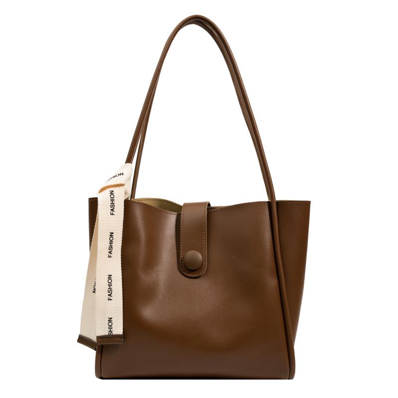 Autumn and Winter Large-capacity Bag Women's Bag 2025 New Trendy Fashion Shoulder Bag Casual Solid Color Retro Tote Bag