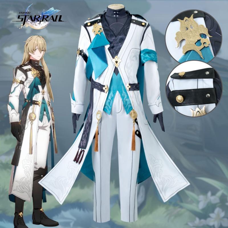 Star Rail Honkai Luocha Cosplay Ancient Costume Halloween Party Outfit Boy Fans