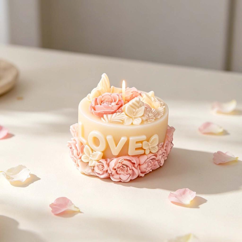 Scented Candle Mold Flexible Gypsum Soap Mold 3d Love Heart Mold Easy To Clean For Aromatic Gypsum Chocolate Baking Resin Crafts