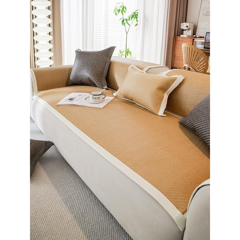 Summer Summer Mat Sofa Cushion Summer Anti-Scratching Rattan Mat Cushion Non-Slip Sofa Cover Seat Cushion