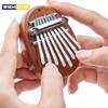 8 Tuşlu Mini Ahşap Kalimba Yüksek Kaliteli Zarif Parmak Başparmak Piyanosu Marimba Müzikal İyi Aksesuar Kolye Hediye