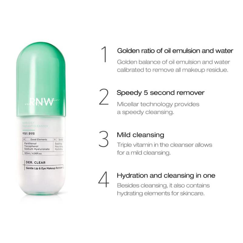 RNW The Clear Gentlip and Eye Makeup Remover 120ml