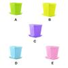 Square Plant Pot Plastic Flower Drainage Hole Gardening Flowerpot Horticulture Planter with Tray Garden Balcony Decor