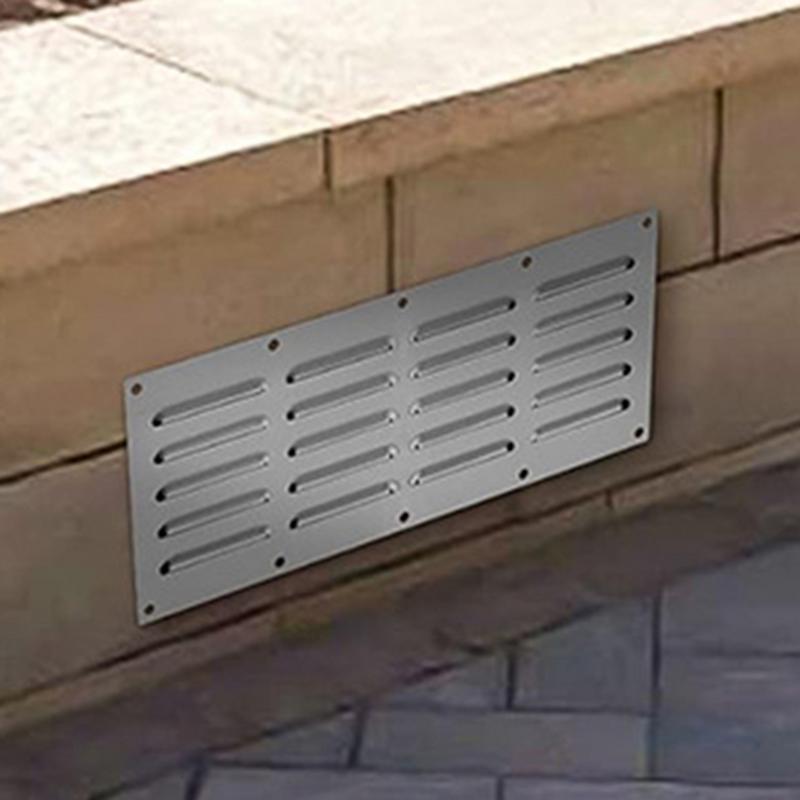 15 X 6.5 Inch Stainless Steel Vent Panel Boat Cabin Vent Louvered Grill Hood Vent Hood Outdoor Grill Accessories