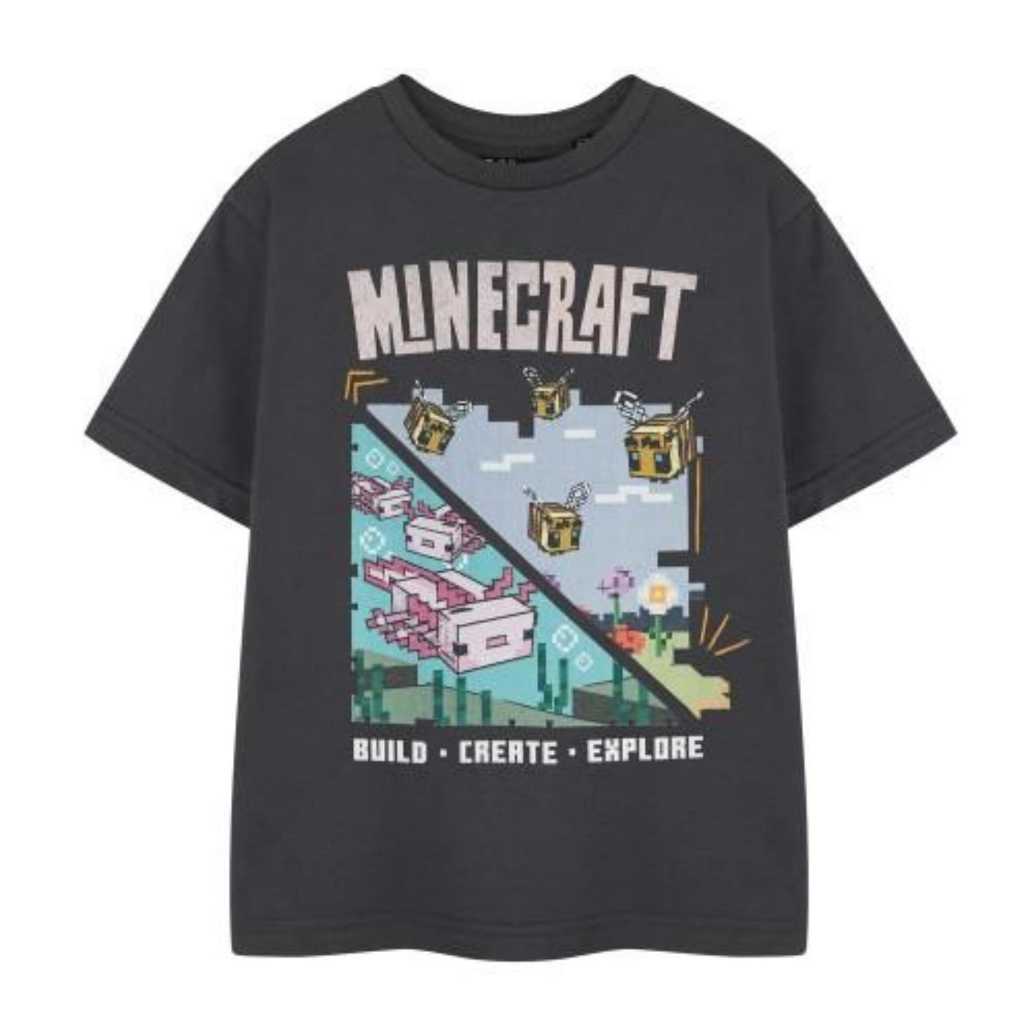 Minecraft Girls Build Create Explore T-Shirt S