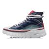 Li Ning We Wo Tkanina TPU Amortyzująca Wstrząsy Antypoślizgowa Odporna na Ścieranie Buty Sportowe Casual Damskie sneakers Niebieski AGCP388-16