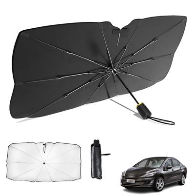Peugeot 408 2010 - 2014 Car Umbrella-Shaped Folding Sun Shade with 10 Ribs, Rear