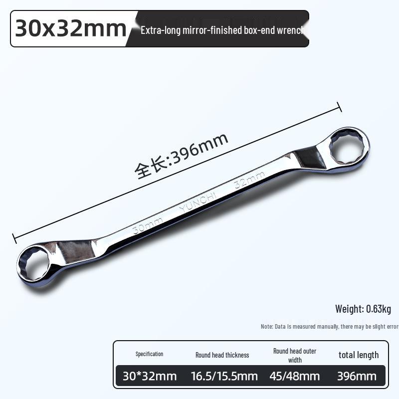 Sada oboustranných očkových klíčů s zrcadlovým povrchem: 8-55mm Nástroj pro opravu brýlí a automobilů