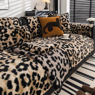 Modern Leopard Print Sofa Cover Four Seasons Universal Anti Cat Scratch Resistant Durable Couch Blanket Living Room Decor