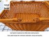 Outdoor Imitation Wicker Picnic and Shopping Basket