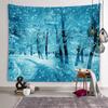 Inverno Fiocco di Neve Motivo Ghiaccio Decorazione da Parete Arazzo Arte da Parete Arazzo Personalità Soggiorno Camera da Letto Stanza Decorazione Casa