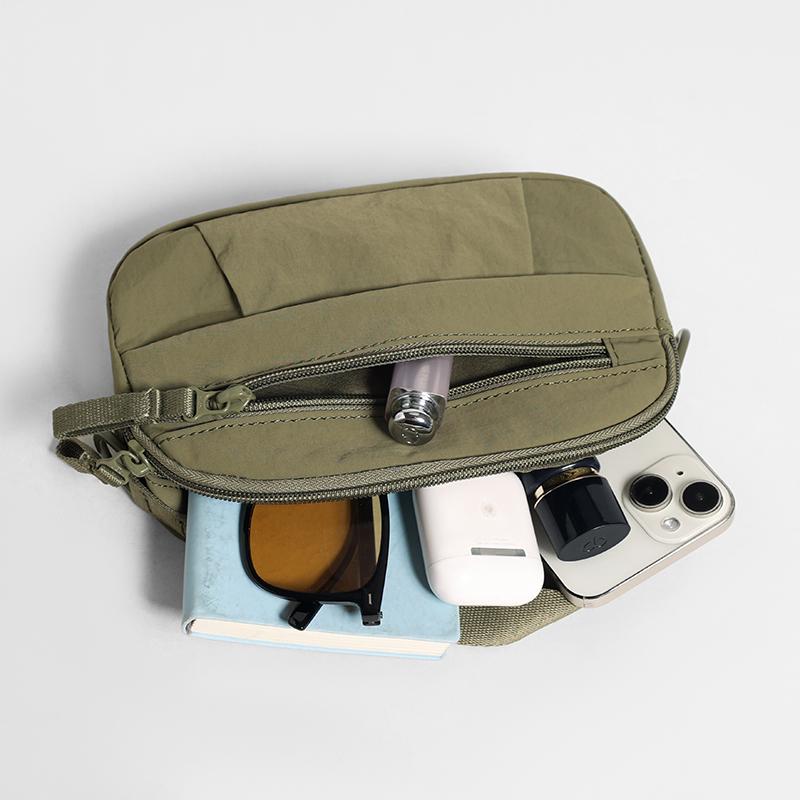 Taška přes tělo s více kapsami, taška přes rameno, taška na mobilní telefon