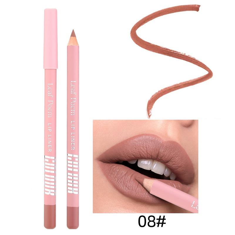 12Color Matte Lipliner Pencil Waterproof Plumping Stain Lipstick Natural Nude Pink Lip Liner Pro Outline The Lips Contour Makeup