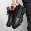 Mode Wanderschuhe Herren Winter Outdoor Warmes Fell Rutschfest Mode Luxus Outdoor Arbeit Schneestiefel Schuh Winter Bequeme Trekkingschuhe