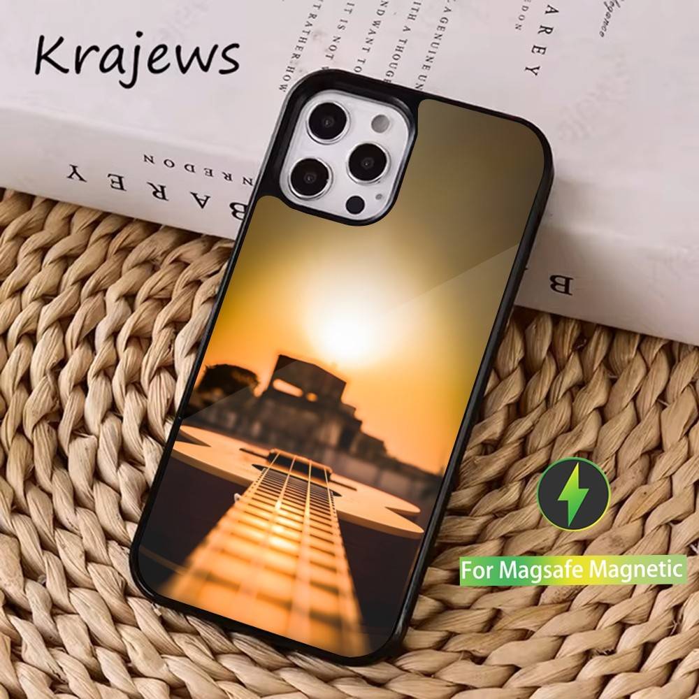 

Musical Equipment Guitar Phone Case For iPhone 16,15,14,17,13,12,11,Pro,Max,Plus,Mini, Magsafe,Magnetic Wireless Charging Case iPhone16e