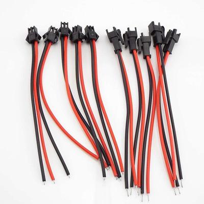 5 Pairs 100mm 2 Pin Female Male SM Plug PVC Connector Cable 5 Male 5 Female For Electrical Installation Led Strip Type