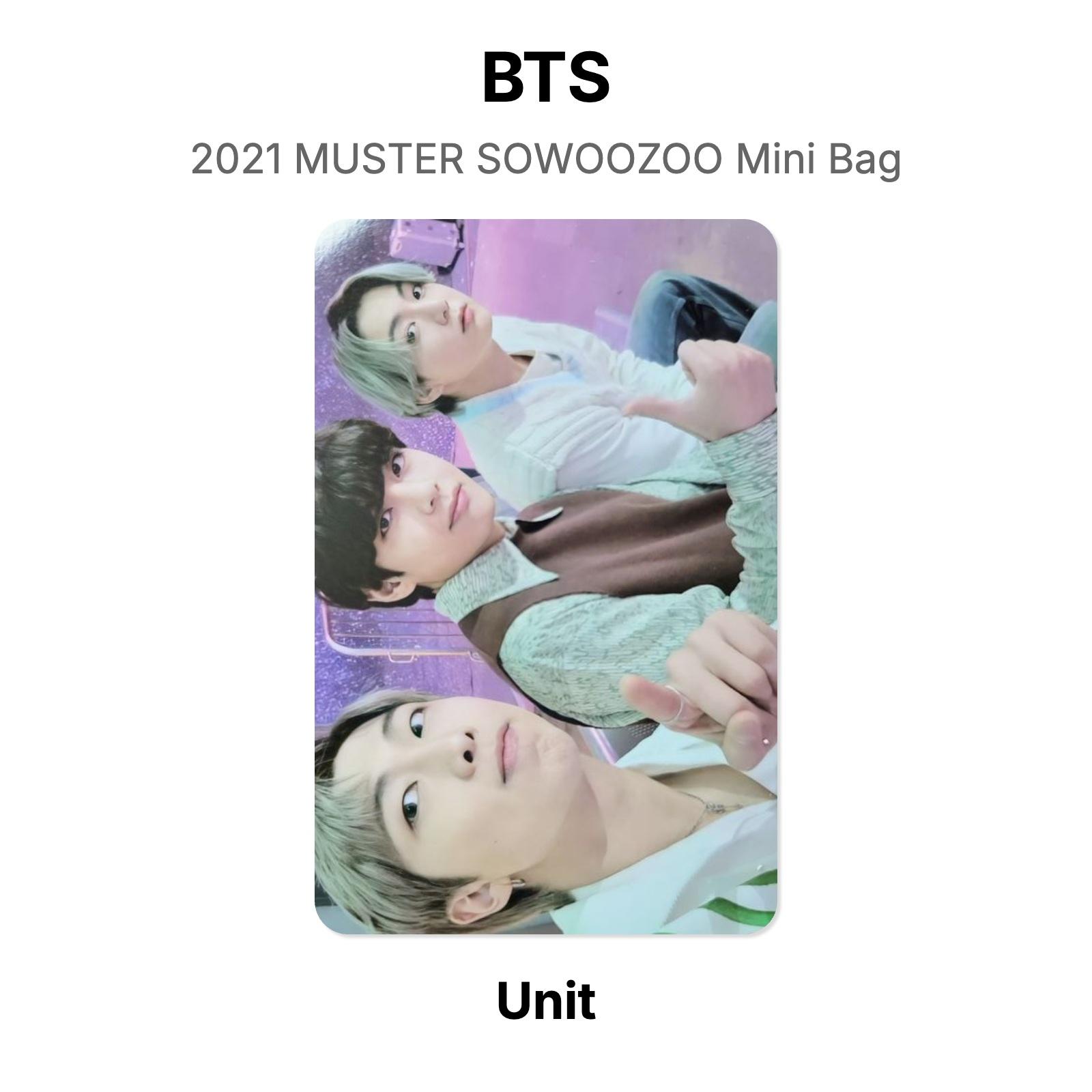 BTS 2021 MUSTER SOWOOZOO Mini Bag Official Photocard Unit