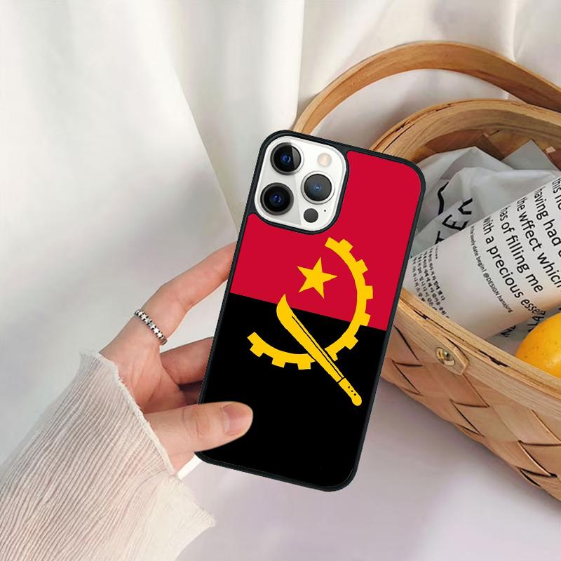Angola Flag Phone Case For iPhone 17 Air 16 15 14 11 12 13 Pro  MAX Plus coque Cover Shell