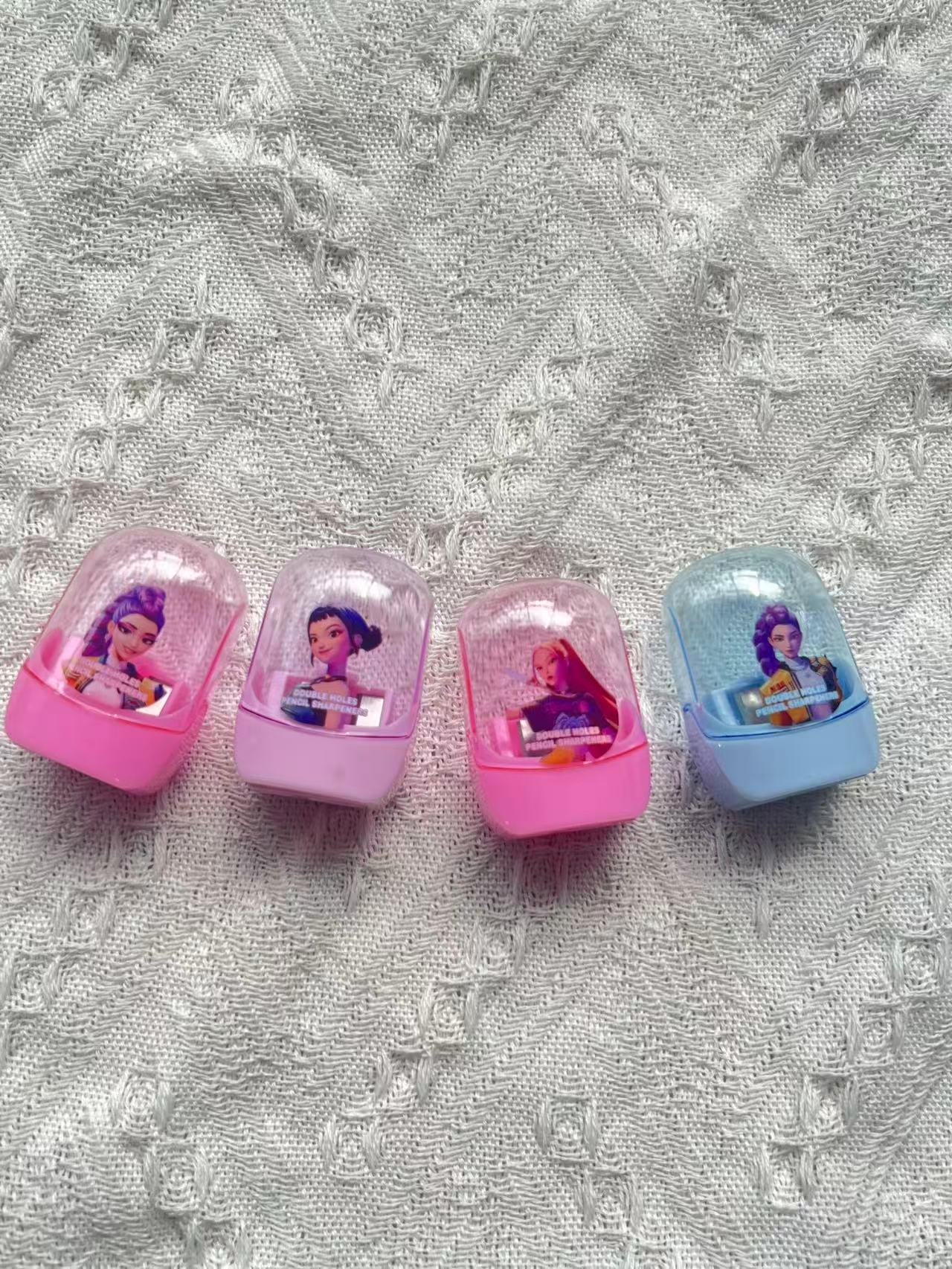 

New KPOP Devil Hunter Girl Sharpener Pencil Sharpener Student Stationery Compact and Lightweight Birthday Gift (As shown-1024)-