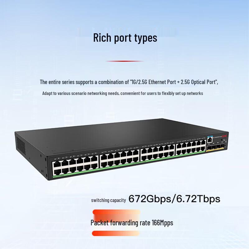 H3C S5000NV6 Series 48-Port Gigabit PoE Managed Switch
