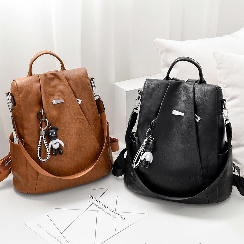 Trendy brand Oxford cloth women's bag 2025 new women's backpack fashion personality portable shoulder backpack
