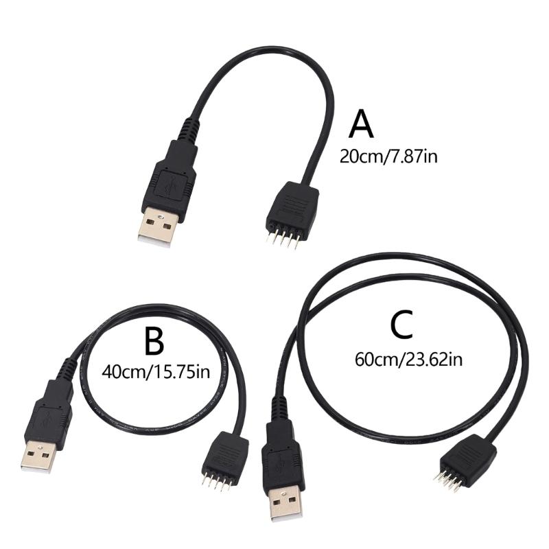 USB A Male To Motherboard 9Pin Header Cable For Internal Computer Connection And DIY PC Builds