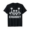 Cranky Car Engine Crankshaft Cars Lover Mechanics Father Day T Shirt Vintage Washed Homme Unisex Stylish Stretched Slightly