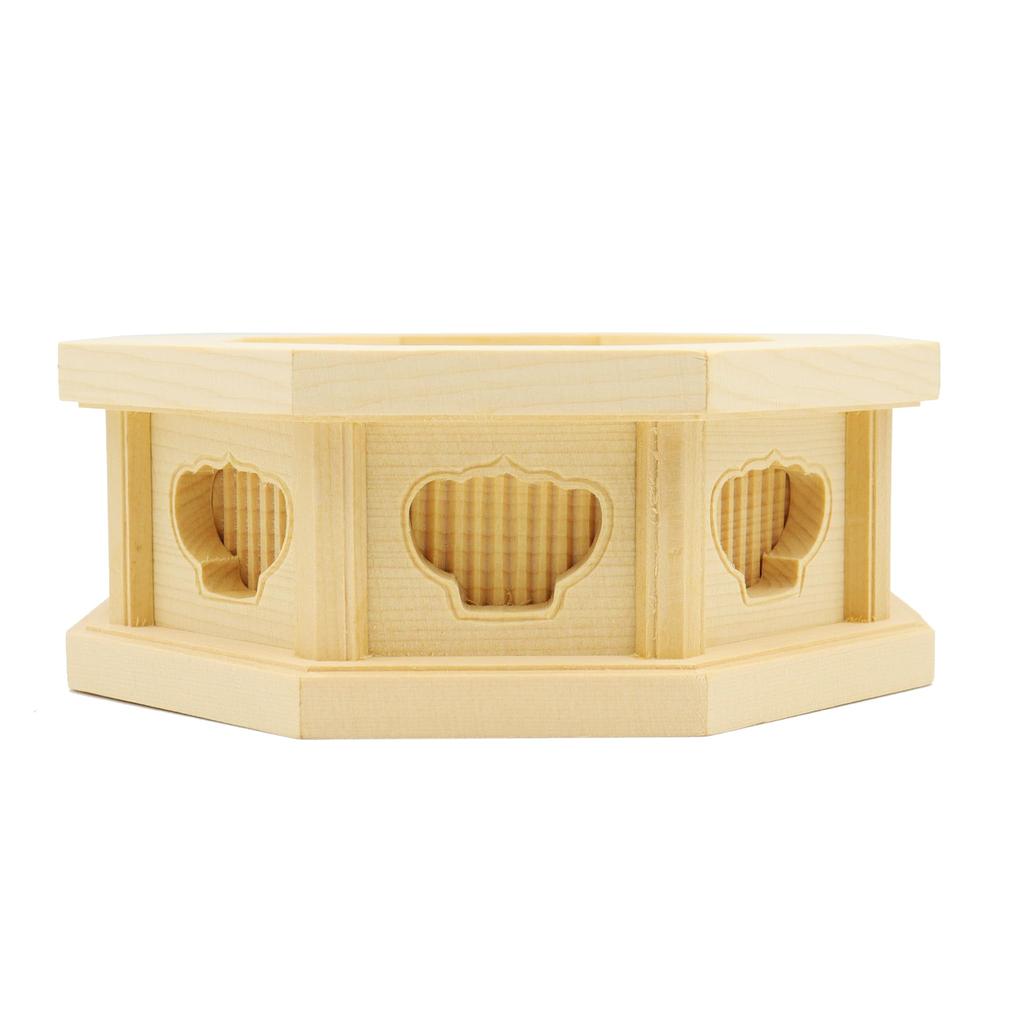 Special Buddhist Statue Carving Buddhist Octagonal Base for Buddhist Statues Made of Cypress Wood 19429 Kurita's [Wood Altar] 2.5-inch (W12.5cm,