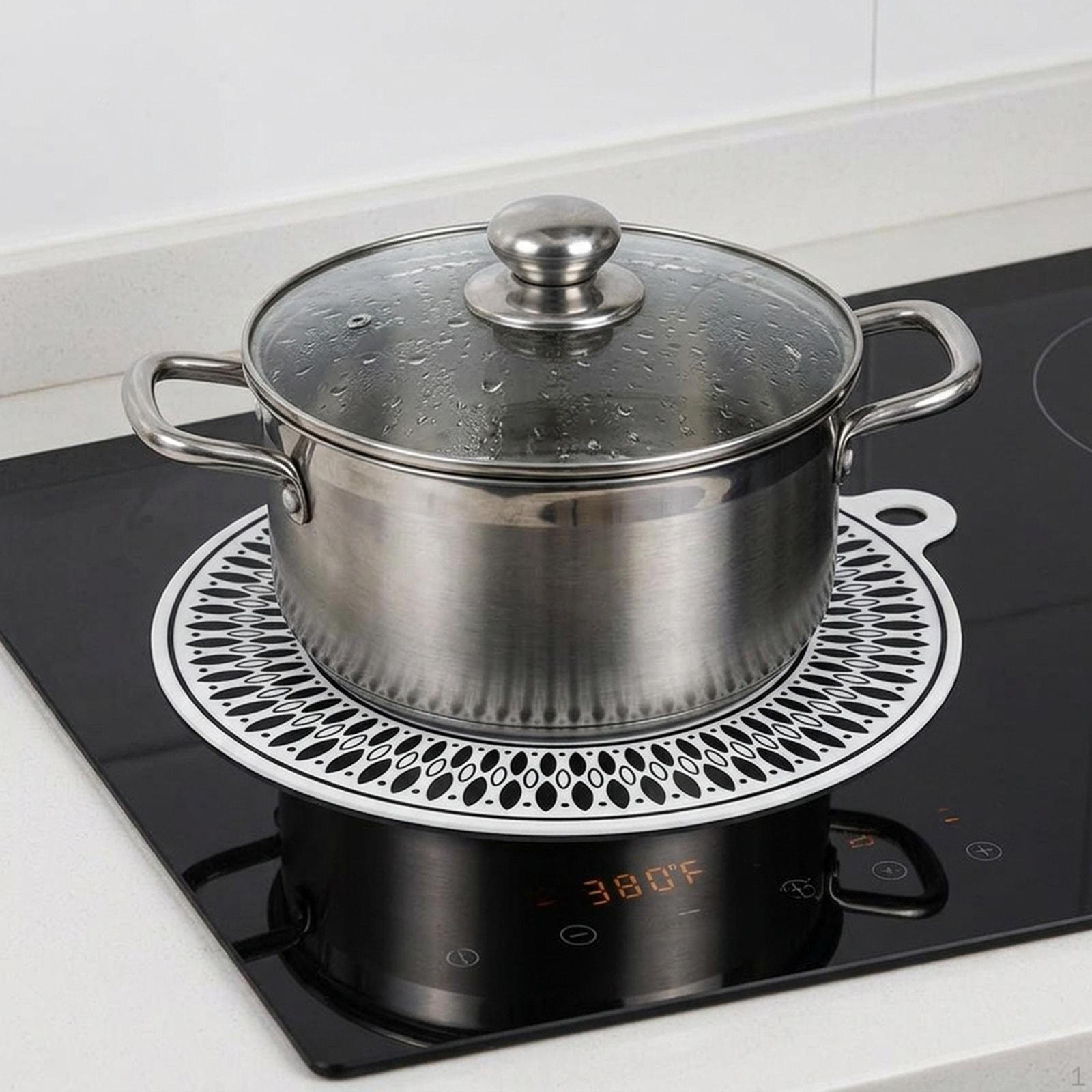 Mat for Induction Hob Made of Silicone And Fiberglass, Non-slip Heat Resistant, Domestic 20cm