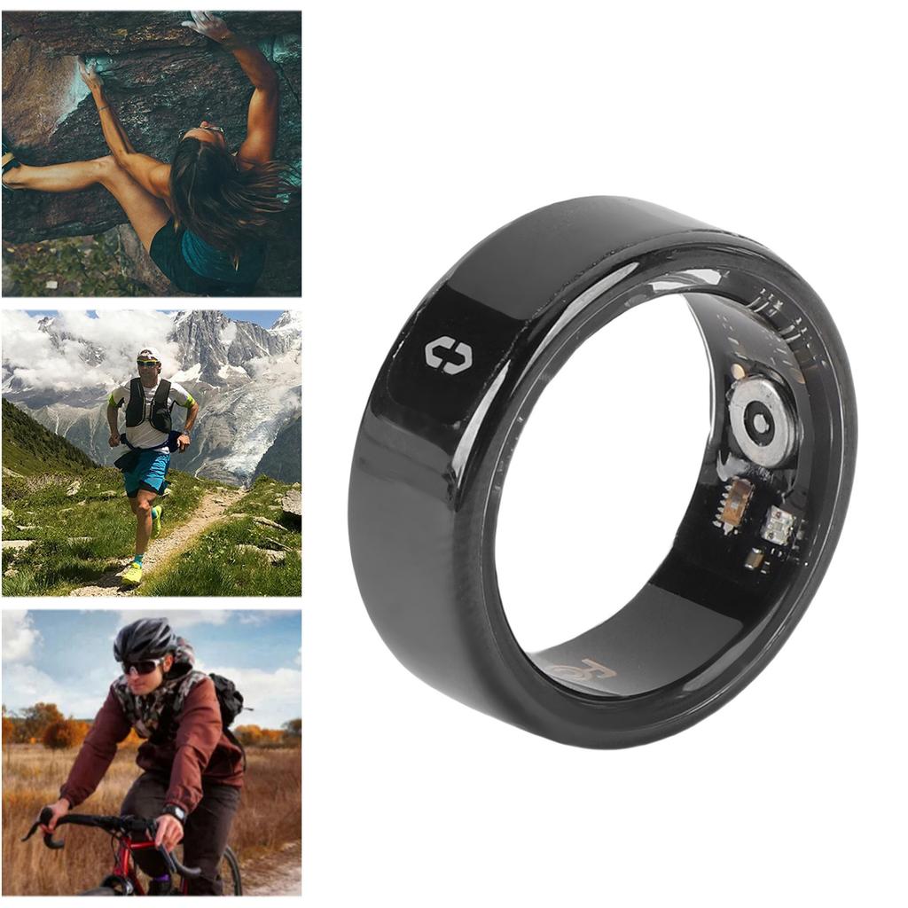 Fitness Tracker Ring mit Displaybildschirm Video Page Turner Kamerasteuerung 50 Meter Wasserdichtigkeit Sma