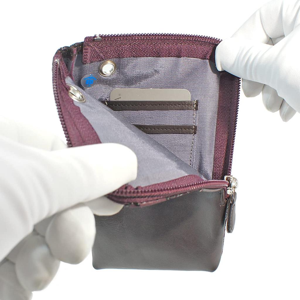 Inden Sacoche Smartphone Pochette Smartphone Case Deerskin Purple X White Lacquer Grape Pattern [Indenya] 5027-16-120