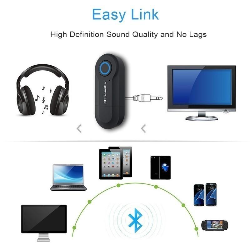 Bezdrátový Bluetooth V5.0 vysílač pro TV telefon PC Stereo audio hudební adaptér