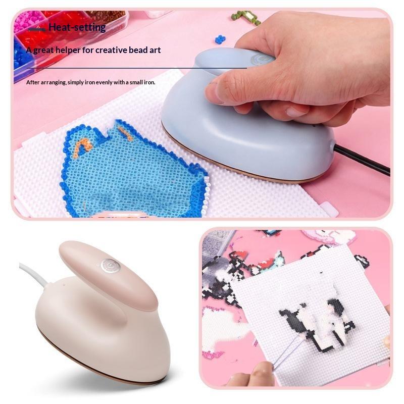 Mini Electric Iron Portable Beads Embossing Tools 35W Travel Handheld Steamer For Clothing Sewing Craft Diy Household