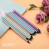 12 Colors Metallic Pencils NOn toxic Black Wood Colored Pencils Set for Coloring Books