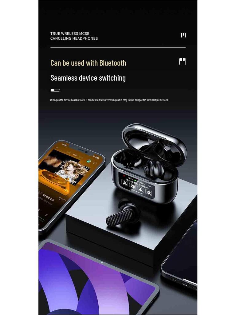 Smart Home TWS Bluetooth Earphones: Noise-Canceling, Low-Latency, In-Ear Audio for Gaming & Entertainment