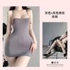 Sex underwear ice silk sexy pure desire suspender short skirt pajamas dress temptation hip wrap gather big chest secretary outfit