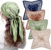 4 Pezzi 27'' Quadrati Foulard Satinati Bandane Satinate Per Donne Fascia per Capelli Foulard con Sensazione di Seta Copricapo Boho