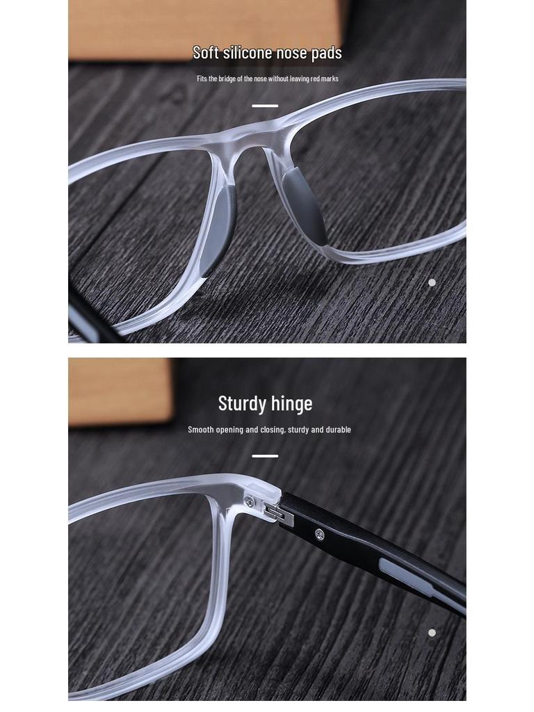 HD Multifocal Ultralight TR90 Reading Glasses: Anti-Slip, Anti-Blue Light, Sporty Design for Near & Far Vision