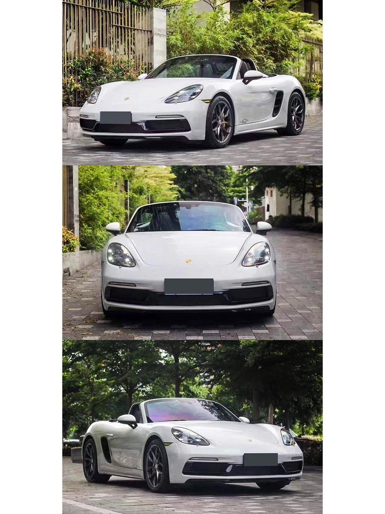 Porsche 718 GTS Front Bumper Assembly & Rear Lip Kit with Tail Light Injection Molded PP